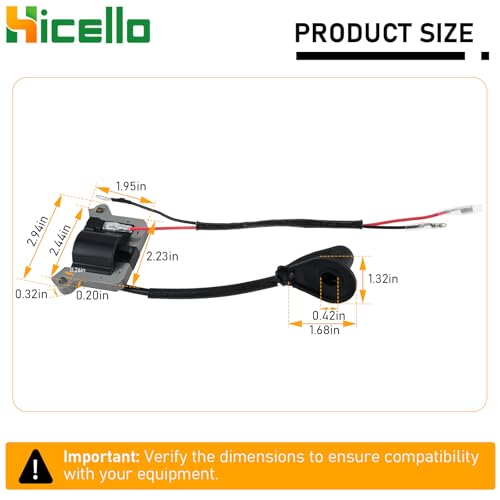 Ignition Coil for CG430 Brush Cutter 43CC 49CC 52CC Strimmer Ignition Coil