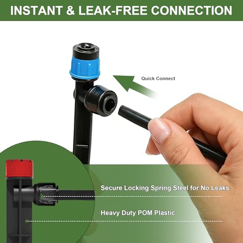 Drip Irrigation Kit for Garden, Quick-Connect Plant Watering System 230FT - size: 230FT