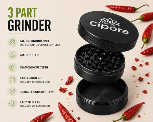 2.5" Manual Grinder (Black) - color: Matte Black