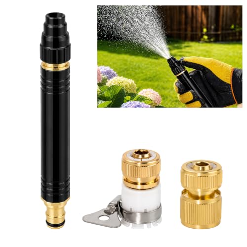 High Pressure Hose Nozzle Sprayer, Car Wash Water Gun with Booster Nozzle - color: Pacifier Interface A