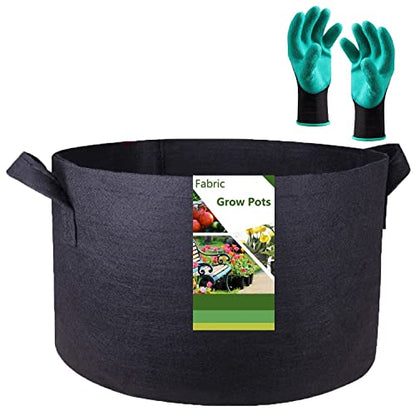 200 Gallon Big Raised Garden Bed Bag (50x24 inch) Large Plant Grow Bag for Tomato,Potato Planter,Herbs Veggies Planter,Flower Bed,Plant Container,Yard Waste,Lawn Debris,Leaf Bag with Gardening Gloves - size: 200 Gallon (50x24 inches)