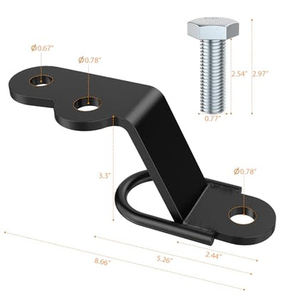 Eapele ATV/UTV Three-Way Hitch, Heavy Duty Universal ATV Hitch Attachments, 3000lbs Maximum Load