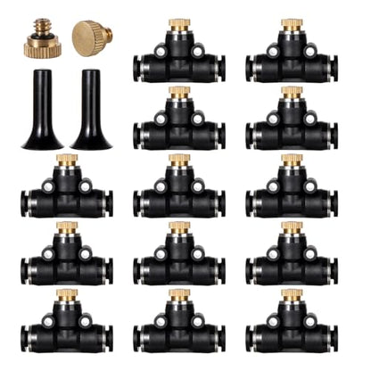 12 Pack Brass Misting Nozzles Outdoor Cooling System - size: 12pc-Brass Misting Nozzles kit