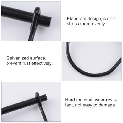 INCREWAY 4pcs Wire Lock Pin, 1/4" Heavy Duty Safety Coupler Shaft Locking Pin Hitch Pto Pin Round Loop Wire Lock Trailers Pin - size: 4 PCS