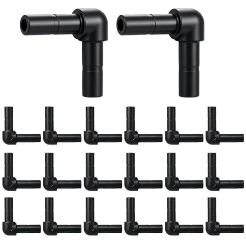 20 Pack 1/4" Push to Connect Fittings Elbow Connectors - size: 20 Pack 1/4" Elbow-B