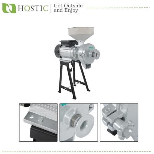 HOSTIC 3000W Wet Dry Electric Grain Mill with Funnel 110V