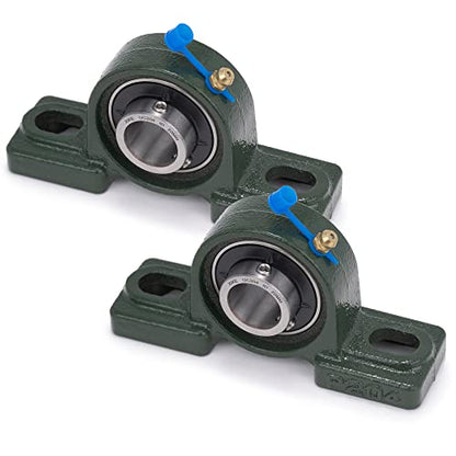 XIKE 2 Pcs UCP204 Bore 20 mm Pillow Block Mounted Ball Bearings. - size: UCP204 Bore 3/4"