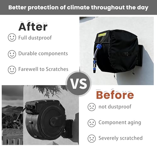 Hose Reel Cover - Weather-Resistant Shield, Wall & Freestanding Reels