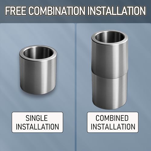 Stainless Steel Reducer Bushing, Screw Standoff Metal Spacer 5/8" to 1/2" Steel Reducer Standoff Bushing Adapters for 1/2" Screws Bolts and Rods, Round Metal Stainless Steel Spacer Set of 10 - size: 5/8" to 1/2"