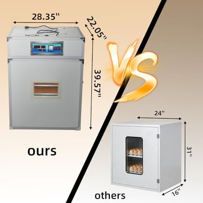 XKV 264 Egg Incubator w/Automatic Egg Turning,Temperature Humidity Control - size: 264 Egg-210L