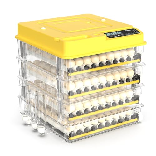 288 Egg Incubator for Hatching Eggs, Fully Automatic Egg Incubator with Auto Temp/Water/Turning, for Chicken Duck Goose Quail Pigeon Turtle Eggs, Humidity Control by Bottles, 362° View Clear Window - size: 288-EGGS