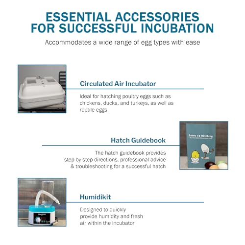 HovaBator 2370 Starter Egg Incubator Kit (No Additional Tray, Add HumidiKit) - size: No Additional Tray, style: Add HumidiKit