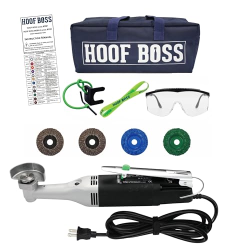 Pig Hoof Trimmers Kit, Basic 110V Electric Set with Supplies | Pot Belly Pig Hoof Trimming Tool Kit, Grinder Discs and Accessories Included, Designed for Pig Hoof Maintenance