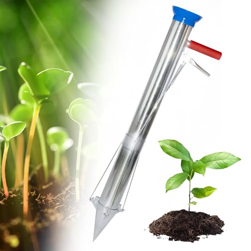 AIWFL Seedling Transplanter Long Handled Bulb Planter Tools Stainless Steel - size: Single Handle