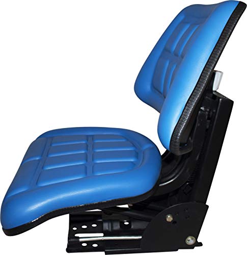 BLUE TRAC SEATS BRAND TRIBACK STYLE UNIVERSAL TRACTOR SUSPENSION SEAT WITH TILT FITS FORD/NEW HOLLAND 2000 2310 2600 2610 2810 2910