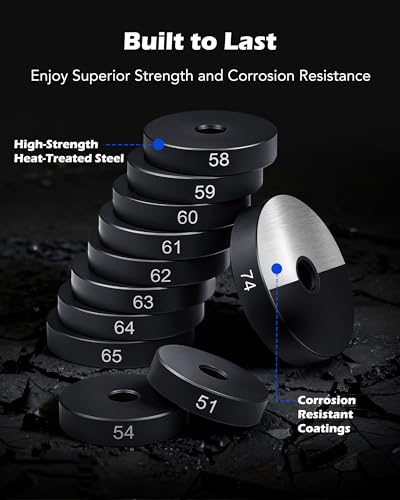 OMT Bushing Driver Set & Transmission Bearing Race Seal Installer Kit - color: Silver Handle, size: 52pc Bushing Driver Kit