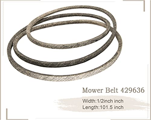 429636 197253 Mower Belt, Lawn Mower 42'' Deck Drive Belt for Craftsman
