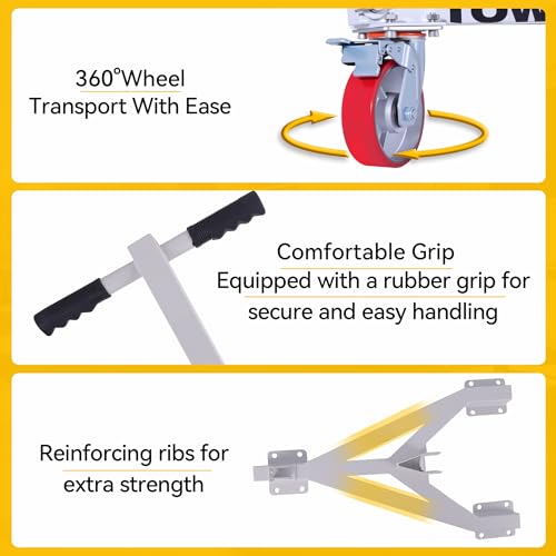 Trailer Mover Dolly, 3,500 lb Tongue Weight Capacity, for RV, Boat, Motorcycle, Jetski (2 in Ball) (2 in Ball) - size: 2 In Ball