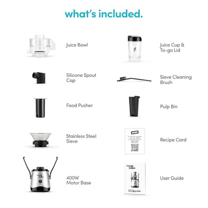 Magic Bullet Mini Juicer with Cup, Black and Silver - color: Silver, size: With Cup