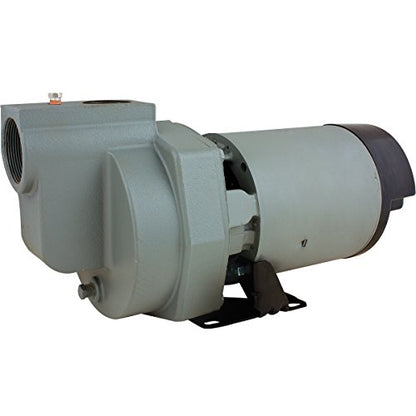 Star Water Systems HSP15P1 1-1/2 HP Self Priming Lawn Sprinkler Irrigation Pump Made with Rugged Cast Iron - size: 1.5 HP