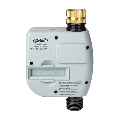 Orbit One Outlet Single-Dial Hose Faucet Timer - Easy Programmable - For Garden Watering System - LCD Hose Timer with Adjustable Watering Schedule - 62056 - size: Single