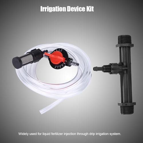 Garden Drip Irrigation Kit with 3/4 Inch Water Tube and Filter for Lawn, Vegetables, and Yard, Easy Setup Drip Line System