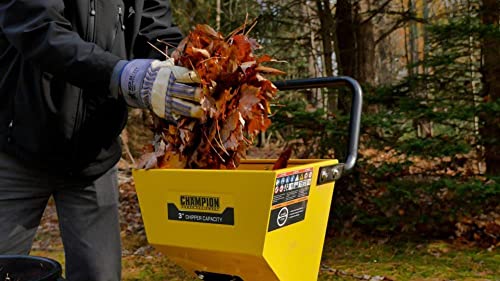 Champion Power Equipment 3-Inch Portable Chipper-Shredder with Collection Bag