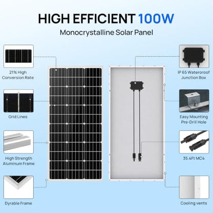 ECO-WORTHY 200W Solar Well Pump Kit, 12V Stainless Steel Deep Well Solar Pump, 2pcs Solar Panels with Controller and Cable for Off-grid Living, Irrigation, Farm, Delivered in Multiple Packages - style: 12V 230FT 3.2GPM Kit
