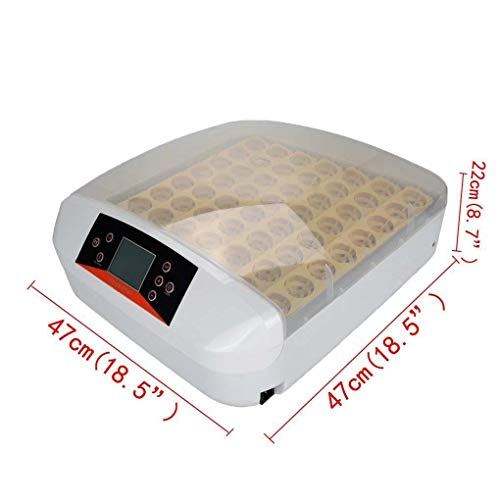 TECHTONGDA Digital Egg Incubator 56Eggs Automatic Poultry Hatcher with Egg Turning and Humidity Control 110V
