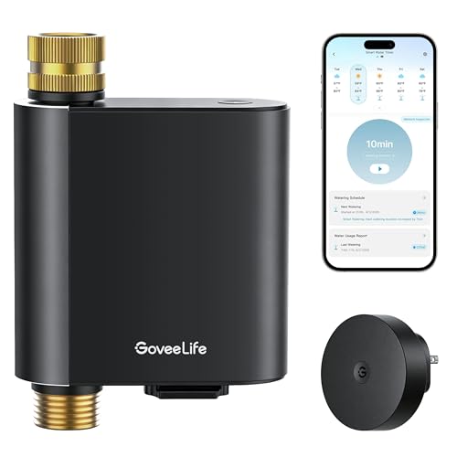 GoveeLife H5901 Smart WiFi Sprinkler Timer with Gateway, 1 Water Outlet - style: Sub-1G Gateway+1 Pack