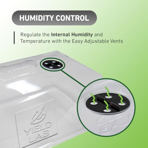 7 Inch Clone Dome - 10 Pack Humidity Vented Domes - Plant Growing - color: Clear, size: 10-Pack