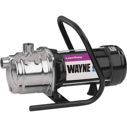 WAYNE PLS100-1 HP Portable Stainless Steel Lawn Sprinkling Water Pump - Up to 850 Gallons Per Hour - Heavy Duty Outdoor Pump for Sprinkler Systems - style: 1HP