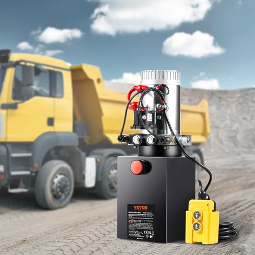 VEVOR 8 Quart Hydraulic Power Unit DC12V 1.6KW Double Acting Hydraulic Pump - size: 8 Quart, style: Double Acting