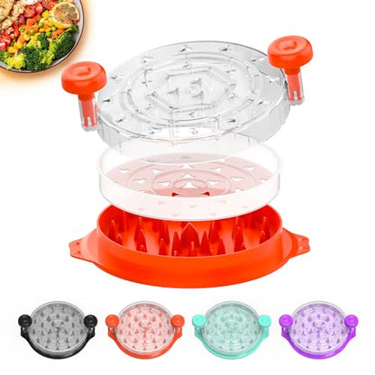 TQRR 10'' Pro Chicken Shredder Tool Twist Large, Meat Grinder for Kitchen - color: Orange
