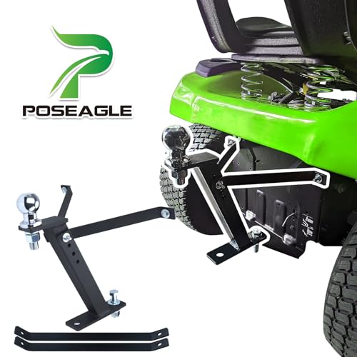 [Upgraded] Lawn Mower Trailer Towing Hitch, 1-7/8-Inch Diameter