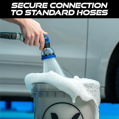 VIKING Hose Nozzle, 10 Spray Patterns, Thumb Control for Cars and Homes - style: 10 Pattern Thumb Control