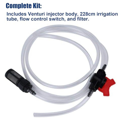 G1/2 Venturi Fertilizer Injector Switch Water Tube Kit - size: G1/2