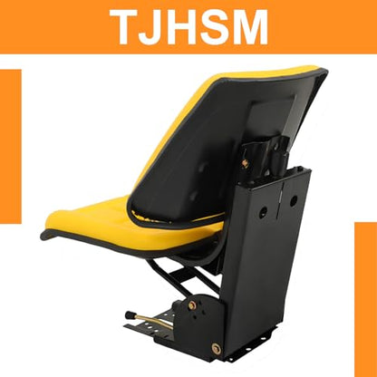 Yellow Tractor Suspension Adjustable Seat with Tilt Mechanism