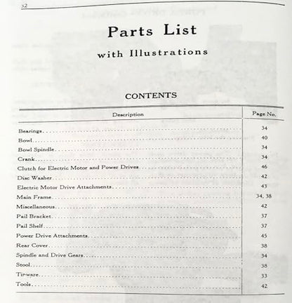 AgPubs Operators Manual for Mccormick 2-S 3-S 4-S 5-S Cream Milk Separator Owners