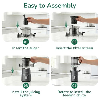 Canoly 2-in-1 Cold Press Juicer C03, Makes Juice & Nut Milk
