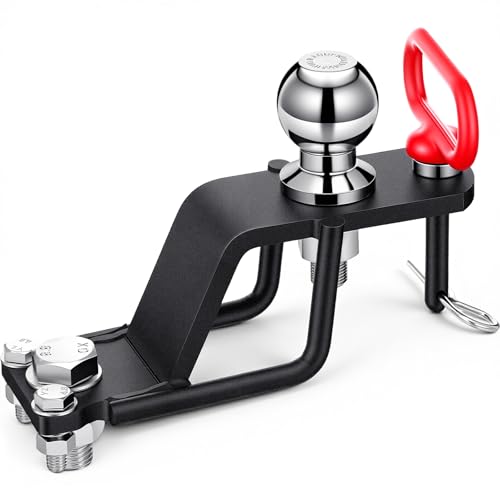 Timtin 3-Way ATV/UTV Trailer Hitch Adapter with 2'' Ball Head, 3500 Lbs