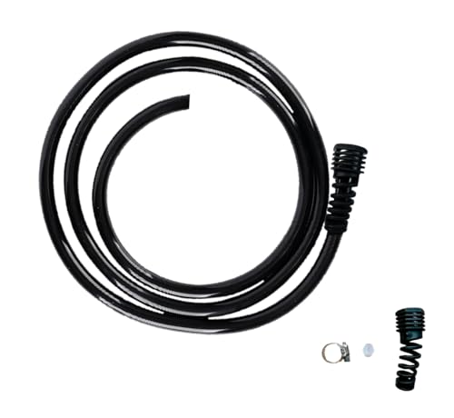 Backpack Sprayer PVC Thickened Alternative Hose,Garden Water Pump Outlet Hose,Including Fixing Nuts and Clamps, Detachable and Replaceable
