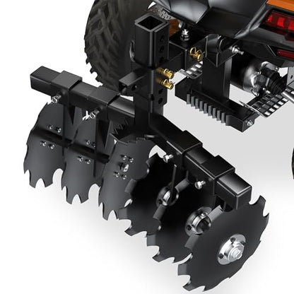 28" Heavy Duty Tow Behind Disc Plow Harrow w/Universal 2" Receiver - size: 28in Disc plow Harrow with 2" Receiver