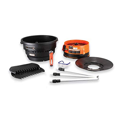 Yard Force YF8000LS Electric Leaf Mulcher/Shredder with Bonus Accessory Kit, One Size, Black/Orange