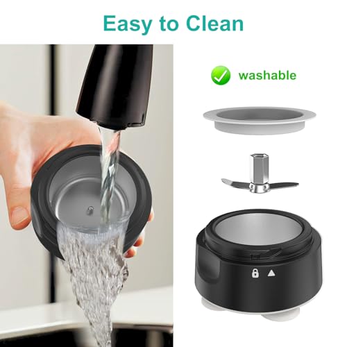 Fullicon Electric Pill Crusher, One Touch Grinding, Fine Powder, Star Grey - color: Star Grey