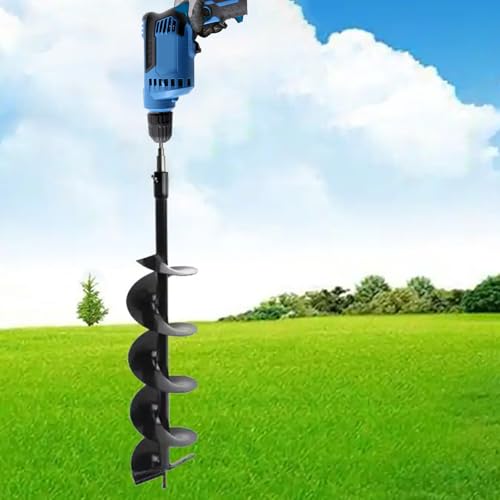 Neeki Two Stage Auger Adapter, Ice Auger Drill Adapter for 1/2" Hand Drills