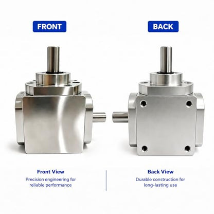 90 Degree Right Angle Gearbox 1:1 Bevel Gear Drive - size: 8mm Right Single Output Shafts