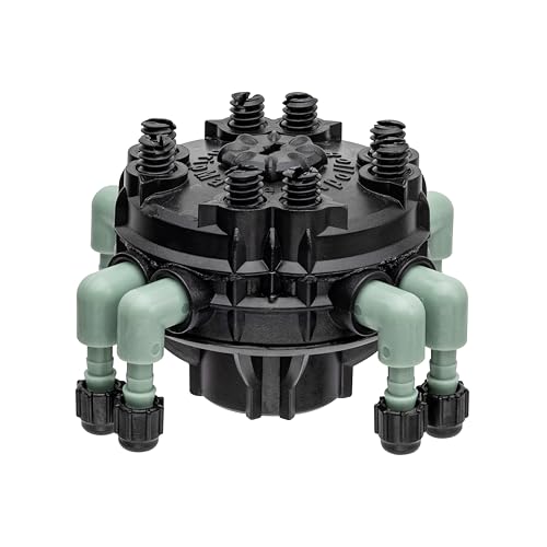 Orbit 2- Pack Adjustable Flow 8-Port Drip Irrigation Manifold for 1/4" Tube - 61008P
