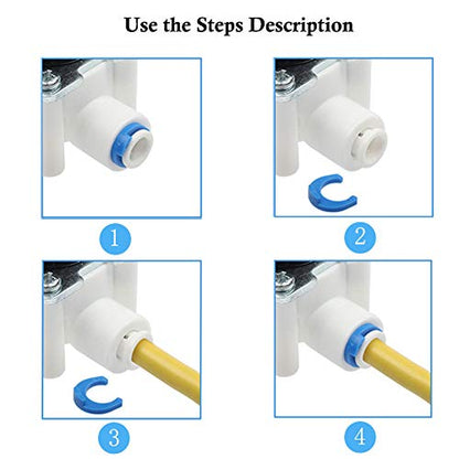 Beduan Water Push to Connect Quick Connect Fitting 3/8" Tube OD for RO Water Reverse Osmosis System Water Tube Fitting (Ball Valve + T + L + I Combe, Pack of 16) - size: 3/8“ Tube OD (16PCS)