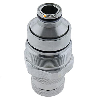 FridayParts Hydraulic Flat Face Quick Connect Coupler AT406475 - size: Female Coupler AT406475